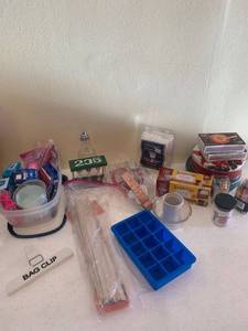 lot 1338 image: Matches, coffee filters, tooth picks, baking items and more