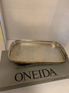 lot 1342 image: Oneida silver plate tray