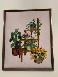 lot 1363 image: Needlepoint Wall hanging 21x17