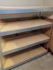 lot 2000 image: Heavy-duty Gorilla shelving unit 48.5x48.5x18.5