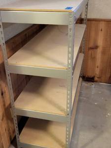lot 2001 image: Heavy-duty Gorilla shelving unit 48.5x48.5x18.5