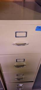 lot 2101 image: Filing Cabinet 4 drawer 52x18x25