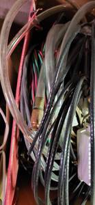 lot 2112 image: Box full of all kinds of wiring and more