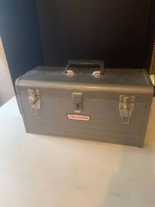 lot 3001 image: Craftsman toolbox plus contents. Craftsman sockets and more