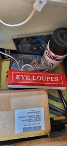 lot 3112 image: Clock motors, eye loupes, different connectors, fan motor and more