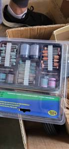 lot 3125 image: Meters microphones cords,connectors Amatuer radio equipment