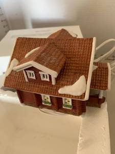 lot 3206 image: Christmas in Lindsborg Swedish timber cottage
