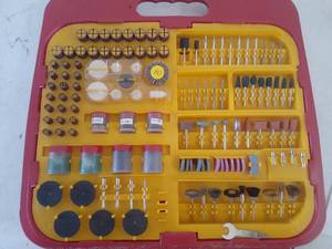 lot 3426 image: 249pc Rotary accessory bit set