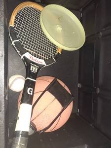 lot 3446 image: Toys inside a collapsible crate