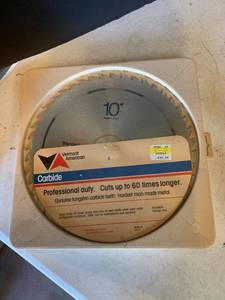 lot 3616 image: Vermont American 10inch Carbide saw blade