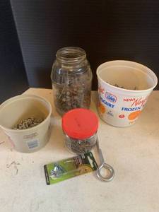 lot 3635 image: Various nuts bolts screws and nails