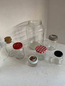 lot 4019 image: Glass jars