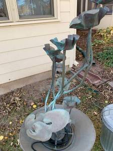 lot 5105 image: 5 foot flower fountain