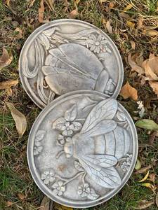lot 5135 image: Two metal stepping stones