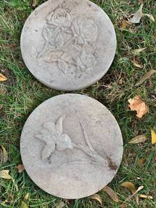 lot 5137 image: Two cement stepping stones