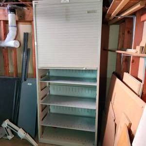 lot 2141 image: Cabinet 83x36x18.5 with a working roller door very nice