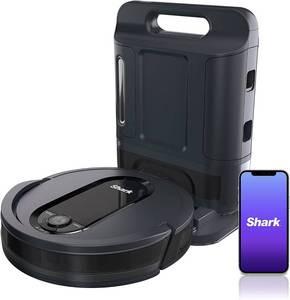 lot 2052 image: Shark AV1010AE IQ Robot Vacuum with XL Self-Empty Base Advanced Navigation Mapping Wifi & Alexa Multi-Surface Brushroll Carpet & Hard Floor Multi-Stage Filtration for Pets Dander & Dust Black - Retail $380