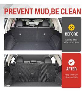 lot 2049 image: Cargo Mat Cargo Liner TPE Trunk Mat All Weather Seats Back Protector Cargo MatBackrest Mat stock photo not exact, unsure as to what vehicle this fits