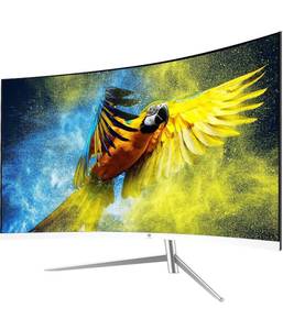 lot 2058 image: Z-Edge 27-inch Curved Gaming Monitor, Full HD 1080P 1920x1080 LED Backlight Monitor, with 75Hz Refresh Rate. PARTS ONLY