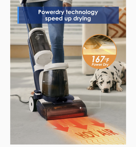 lot 2060 image: Tineco Carpet Cleaner Machine & Lightweight Carpet Shampooer, iCARPET Portable Upholstery Spot Cleaner with Heated Wash, Power Dry, LED Display, Retail $400