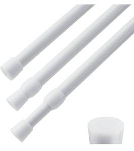 lot 2112 image: 3 pc spring tension rods 28 to 48 inch