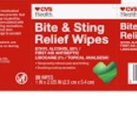 lot 540008 image: Bite and Sting Relief Wipe  Alcohol 50% Lidocaine HCL 2%  CLOTH
