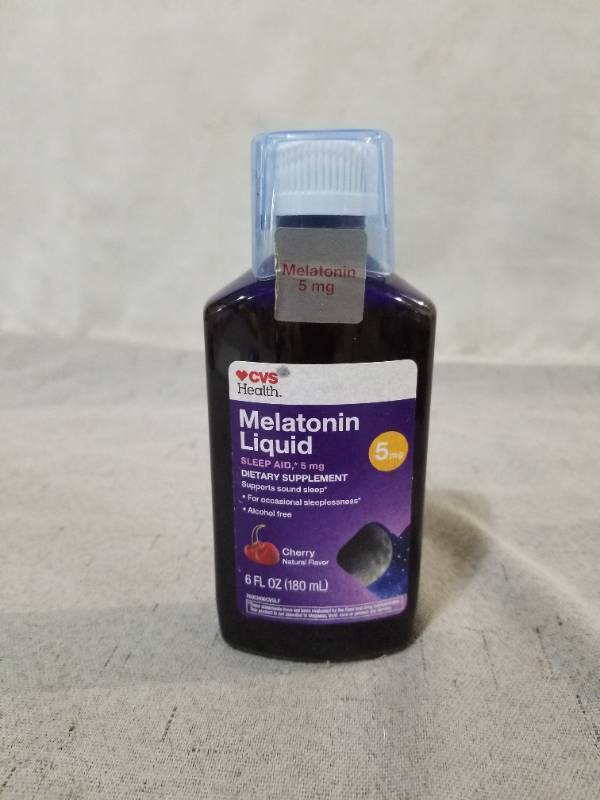 lot 540080 image: CVS HEALTH MELATONIN LIQUID 5MG CHERRY FLAVOR 6 FL OZ