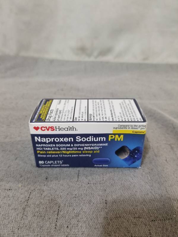 lot 540090 image: CVS HEALTH NAPROXEN SODIUM PM 80 CAPLETS