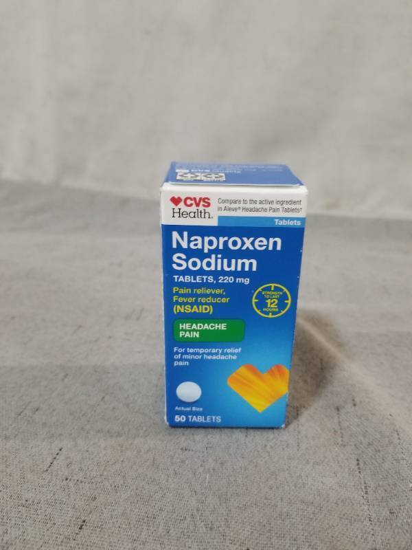 lot 540101 image: CVS HEALTH NAPROXEN SODIUM 220MG HEADACHE PAIN 50 TABLETS