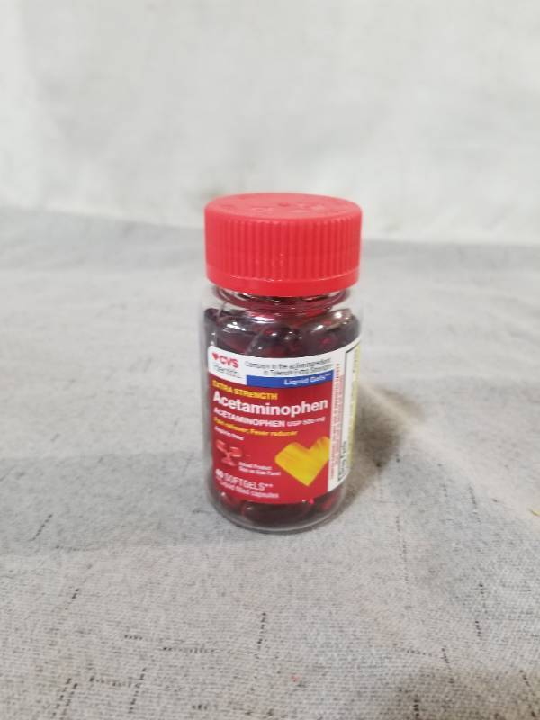 lot 540122 image: Cvs Health Extra Strength Pain Relief Acetaminophen 500 Mg Liquid Gels, 40 Ct
