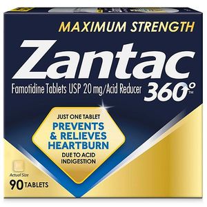 lot 180128 image: Zantac 360 Maximum Strength Heartburn Prevention and Relief Tablets - 90ct
