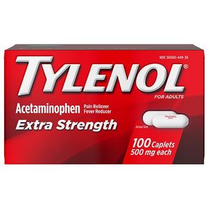 lot 180142 image: Tylenol Extra Strength Pain Reliever and Fever Reducer Caplets - Acetaminophen - 100ct
