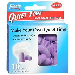lot 180159 image: Flents Quiet Time� Soft Comfort Ear Plugs (NRR 33) (10 Pair)