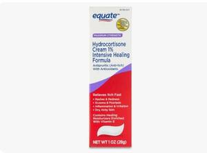 lot 180173 image: Equate Equate Maximum Strength Hydrocortisone Cream 1% Intensive Healing Formula