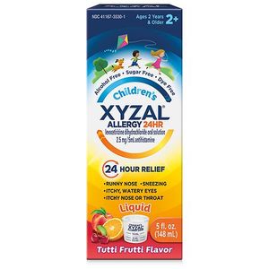 lot 180175 image: Xyzal Children s Allergy 24HR Oral Solution (5 Oz) Allergy Relief