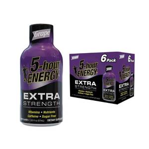 lot 180190 image: 5 Hour Energy Extra Strength Shot - Grape - 6ct