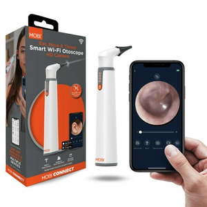 lot 180201 image: MOBI CONNECT Smart Wi-Fi Otoscope for Ears Nose & Throat with HD Camera