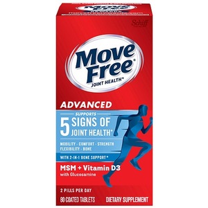 lot 180207 image: Move Free Advanced Plus MSM and Vitamin D3 80 tablets - Joint Health Supplement with Glucosamine and Chondroitin