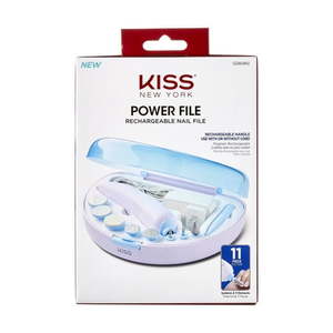 lot 180223 image: KISS Power File Rechargeable Nail File Kit 11 Pieces