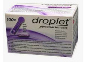 lot 180225 image: DROPLET COMFORT MAX LANCETS STERILE DISPOSABLE LANCING DEVICE G30