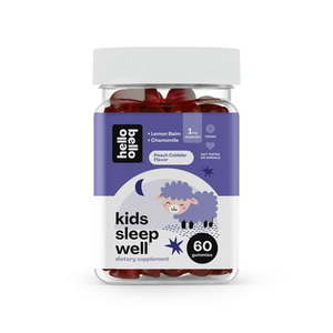 lot 180258 image: Hello Bello Organic Kid s Sleep Gummy Vitamin I Vegan Certified Organic and nonGMO Natural Berry Flavor Gummies I Made with Melatonin to Promote Relaxation and Regulate the Sleep Cycle I 60 Count