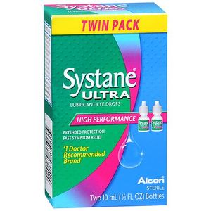 lot 180281 image: Systane Ultra Lubricant Eye Drops - 2ct