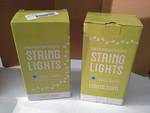 200 LED  Cool White Indoor Outdoor Cool Touch String Lights - (2 BOXES)
