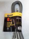 Bergen Industries PS16306R - 6 ft. 16/3 SPT-3 Gray Garbage Disposal Cord with Right Angle Plug, Gray