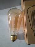 Vintage Edison 40W 110V E26 Base Squirrel Cage Filament Incandescent Light Bulb, White, Pack of 1