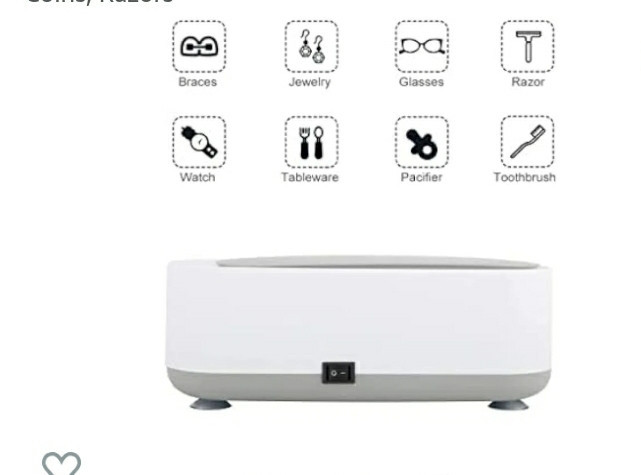 Ultrasonic Jewelry Cleaner for All Jewelry, 45KHz Portable and Low Noise  Ultrasonic Machine for Jewelry, Ring, Earrings