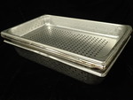 Large Lot of Stainless Full Size Perforated Pans