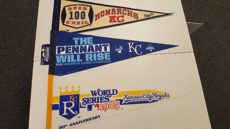 Kansas City Royals Pennants Lot Of 3 Different W World Series Buck O Neil Northland Baseball Cards Collectibles August Auction 6 Days Only Vintage Baseball Equipment Baseball Cards Lots Of - royals the pennant will rise roblox
