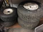 TURF TIRE SET 18X8.50 AND 15X6.00