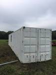 40 FOOT SHIPPING CONTAINER WITH WINDOW ON SIDE AND ALL INTERIOR CONTENTS INCLUDED